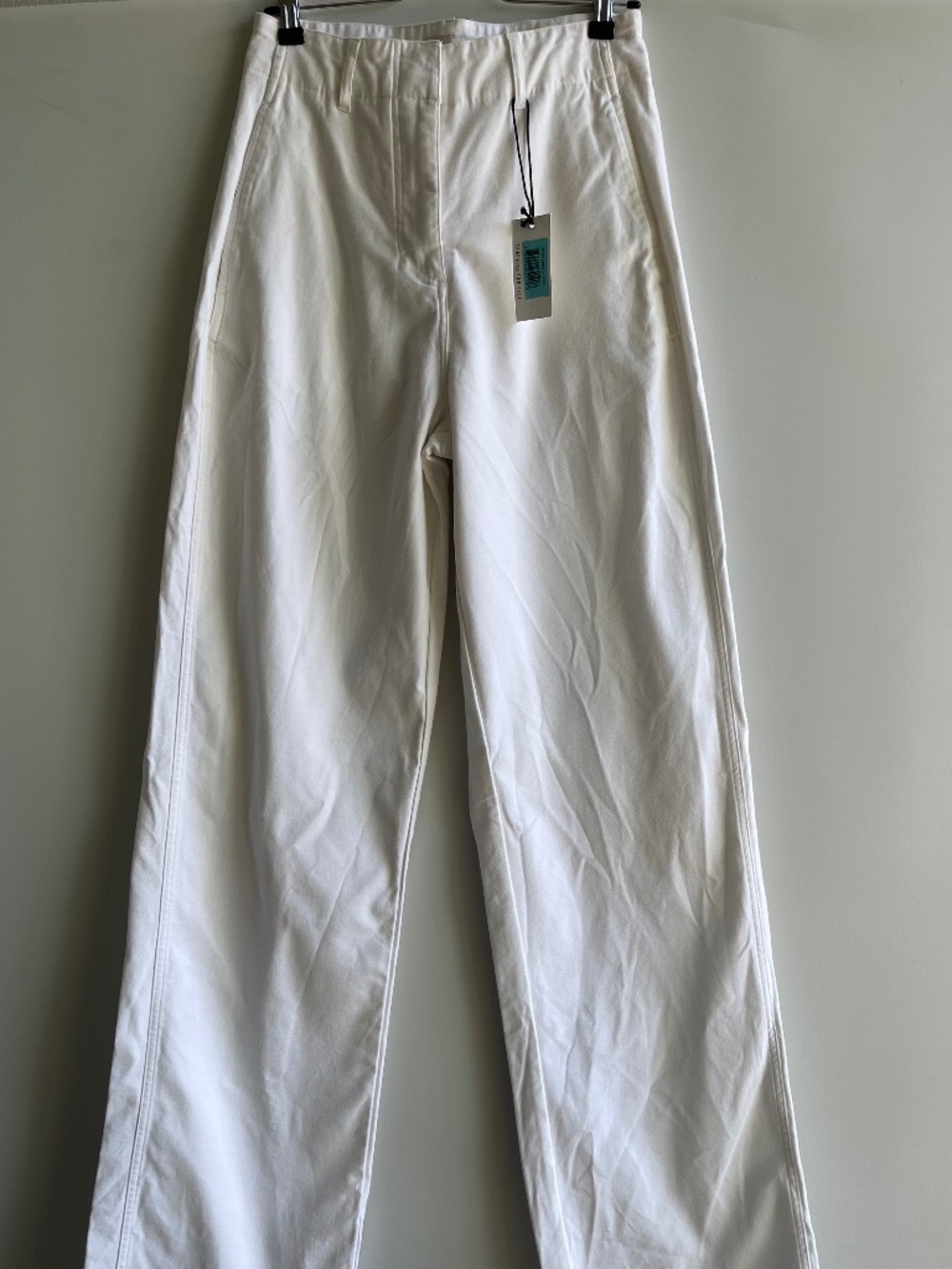 American Tall White Wide Leg Pants 6XT NWT Extra Tall 37” Inseam High Rise